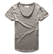 Deep V-Scoop Neck T-Shirt