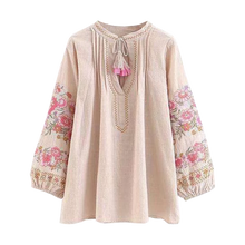Front Tasseled Floral Lantern Top