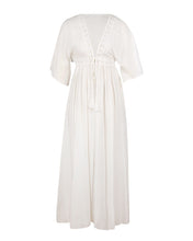 Straight Deep V Pleated Dress