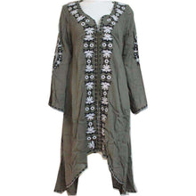 Embroidered Hippie Dress -  Free People - Bohochic - Music Festival