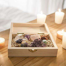 Premium Healing Crystals Gift Kit in Wooden Box with E-Book and Postercrystal