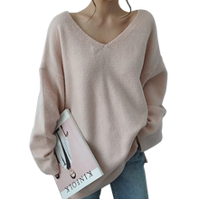 Women V-Neck Knitted Sweater