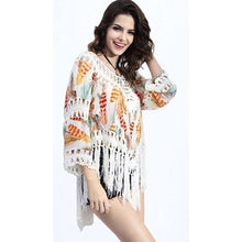 Crochet Feather Poncho -  Free People - Bohochic - Music Festival