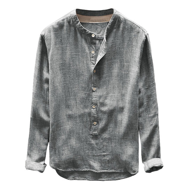 Men's Plus Size Buttoned Top