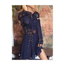 Gypsy Patch Mini Dress -  Free People - Bohochic - Music Festival