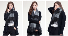 Striped and Tasseled Scarf