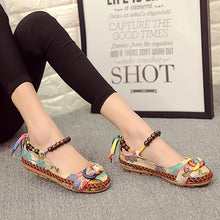 Vintage Ankle Beading Slip-On