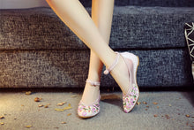 Sheer Pointed Floral Shoes