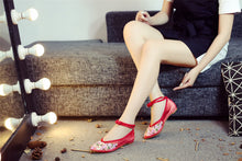 Sheer Pointed Floral Shoes