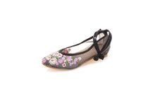 Sheer Pointed Floral Shoes