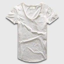 Deep V-Scoop Neck T-Shirt