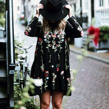 Floral Embroidered Straight Dressdress