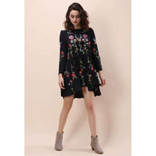 Floral Embroidered Straight Dressdress