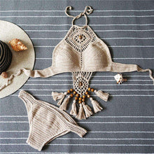 Handmade Knit Bikini -  Free People - Bohochic - Music Festival