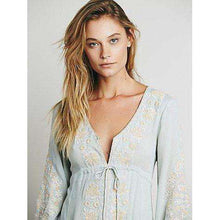 Embroidered Hippie Dress -  Free People - Bohochic - Music Festival
