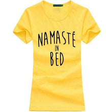 Namaste in Bed Tshirt - Mindful Bohemian