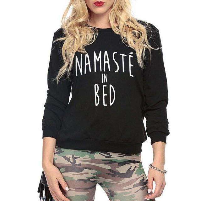 Namaste In Bed Sweatshirt - Mindful Bohemian