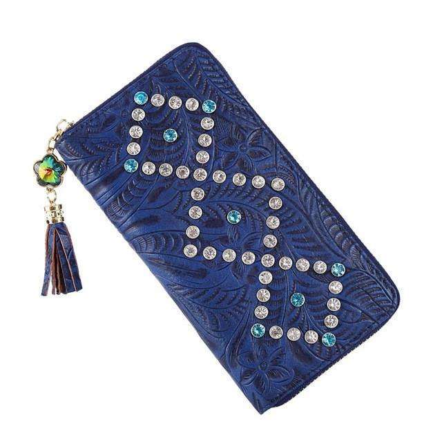 Faux Leather Designer Clutch -  Free People - Bohochic - Music Festival