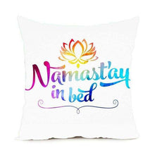 Namaste Zippered Throw Pillowcase,,Mindful Bohemian,Mindful Bohemian