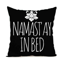 Namaste Zippered Throw Pillowcase,,Mindful Bohemian,Mindful Bohemian