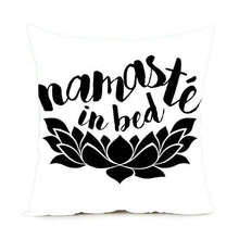 Namaste Zippered Throw Pillowcase,,Mindful Bohemian,Mindful Bohemian