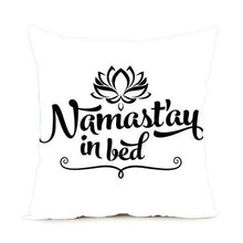 Namaste Zippered Throw Pillowcase,,Mindful Bohemian,Mindful Bohemian