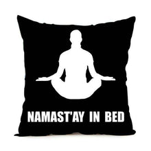Namaste Zippered Throw Pillowcase,,Mindful Bohemian,Mindful Bohemian
