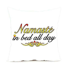 Namaste Zippered Throw Pillowcase,,Mindful Bohemian,Mindful Bohemian