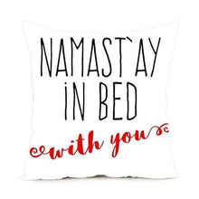 Namaste Zippered Throw Pillowcase,,Mindful Bohemian,Mindful Bohemian