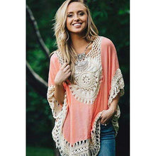 Crochet Laced Batwing Top -  Free People - Bohochic - Music Festival