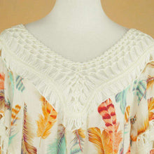 Crochet Feather Poncho -  Free People - Bohochic - Music Festival