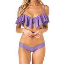 Ruffle Bandeau Bikini - Mindful Bohemian