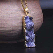 Colorful Druzy Pendants -  Free People - Bohochic - Music Festival