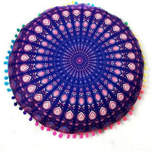 Mandala Pom Pom Floor Pillow - Mindful Bohemian