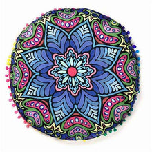 Mandala Pom Pom Floor Pillow - Mindful Bohemian