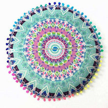 Mandala Pom Pom Floor Pillow - Mindful Bohemian