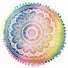 Mandala Pom Pom Floor Pillow - Mindful Bohemian