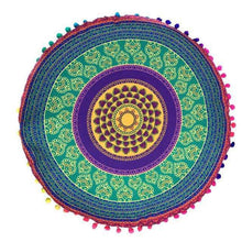 Mandala Pom Pom Floor Pillow - Mindful Bohemian