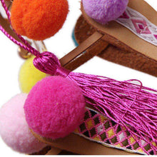 Handmade Pom Pom Sandals -  Free People - Bohochic - Music Festival