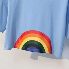 Rainbow Hippie Crop Toptop