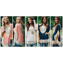 Crochet Laced Batwing Top -  Free People - Bohochic - Music Festival