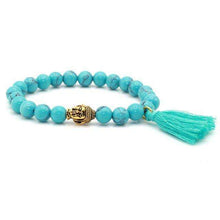 Mens Stone Buddha Tassle Bracelet - Mindful Bohemian