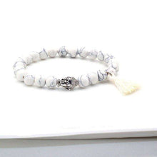 Mens Stone Buddha Tassle Bracelet - Mindful Bohemian