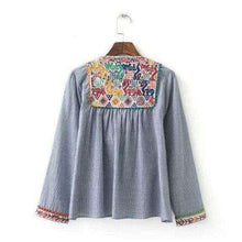 Pom Embroidered Boho Top - Mindful Bohemian