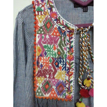 Pom Embroidered Boho Top - Mindful Bohemian