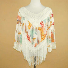 Crochet Feather Poncho -  Free People - Bohochic - Music Festival