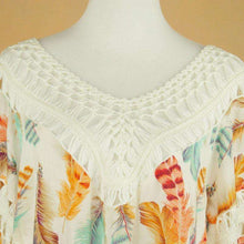 Crochet Feather Poncho -  Free People - Bohochic - Music Festival