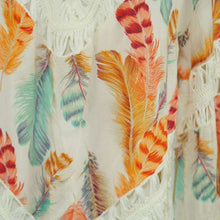 Crochet Feather Poncho -  Free People - Bohochic - Music Festival