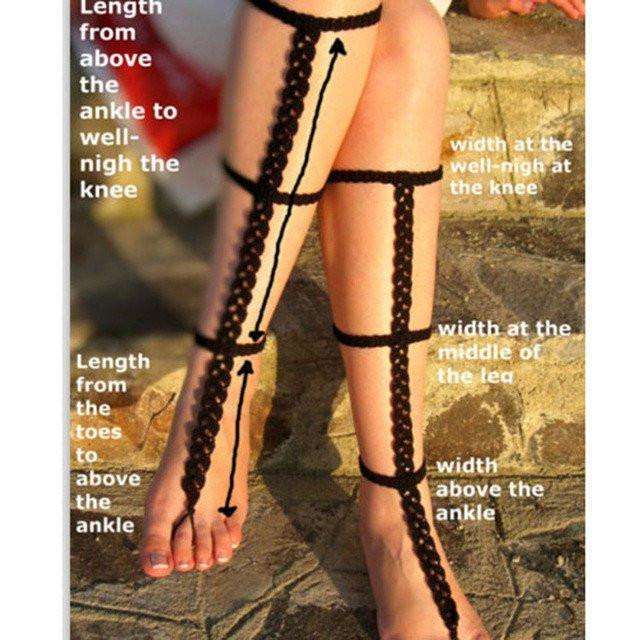 Crochet Gladiator Sandals -  Free People - Bohochic - Music Festival
