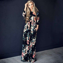 Long Sleeves Floral Pocket Dress,dress,Mindful Bohemian,Mindful Bohemian